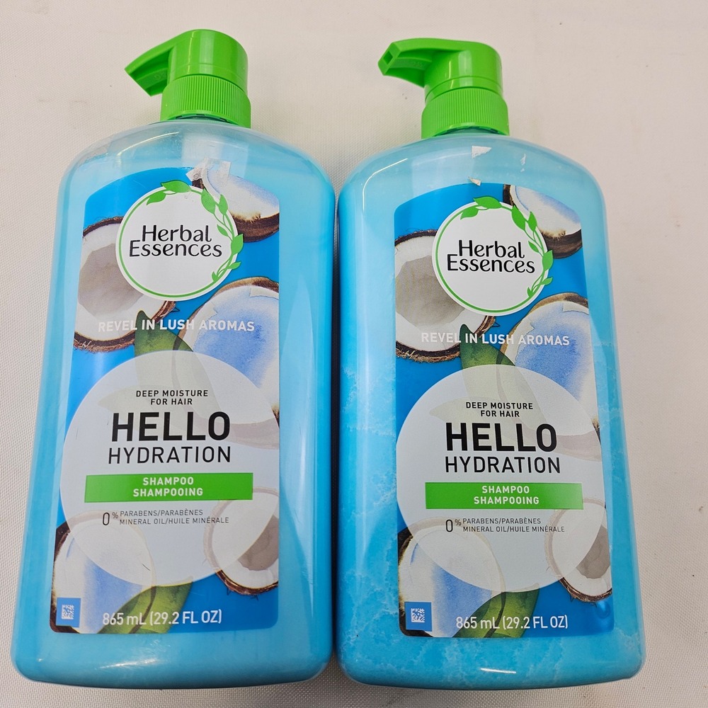Herbal Essences Hello Hydration Shampoo Coconut 29.2oz Pump 2 Pack 190679004819